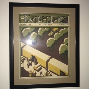 Framed Fortune magazine cover January 1935